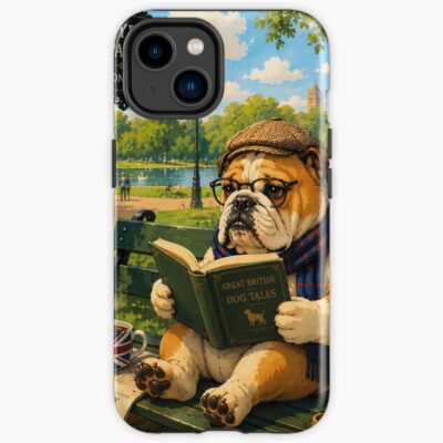 English Bulldog Vintage Artwork Phone Case