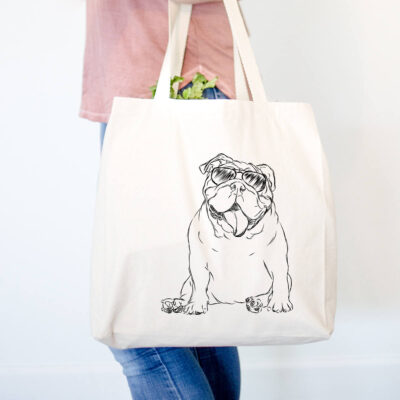 English Bulldog Modern Artwork Tote Bag