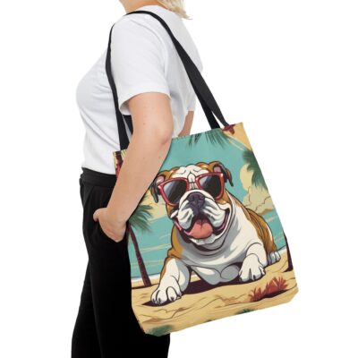 English Bulldog Vintage Illustration Tote Bag