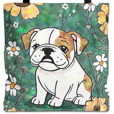 English Bulldog Mum Legacy Artwork Tote Bag