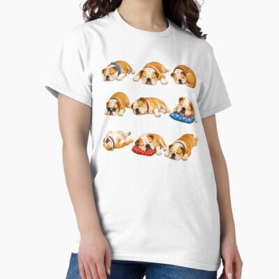 English Bulldog Iconic Illustration T-shirt