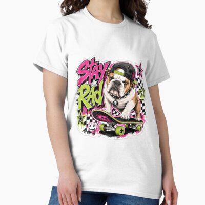 English Bulldog Retro Design T-shirt