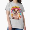 ssrcoclassic teewomens 02heather greyfrontproduct squarex1000 11 - English Bulldog Gifts UK