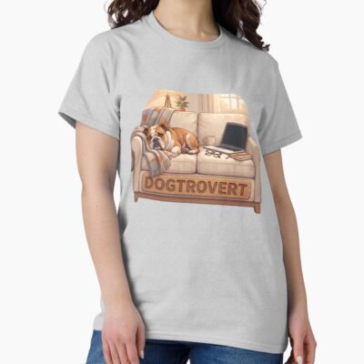 English Bulldog Classic Illustration T-shirt