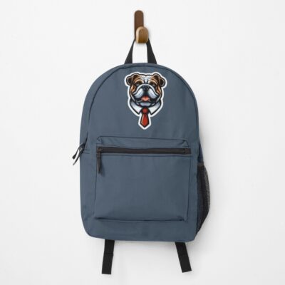 English Bulldog Minimalist Design Backpack