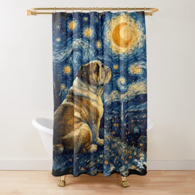 English Bulldog Graphic Design Shower Curtain