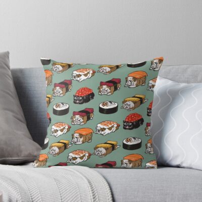 English Bulldog Exclusive Artwork Throw Pillow